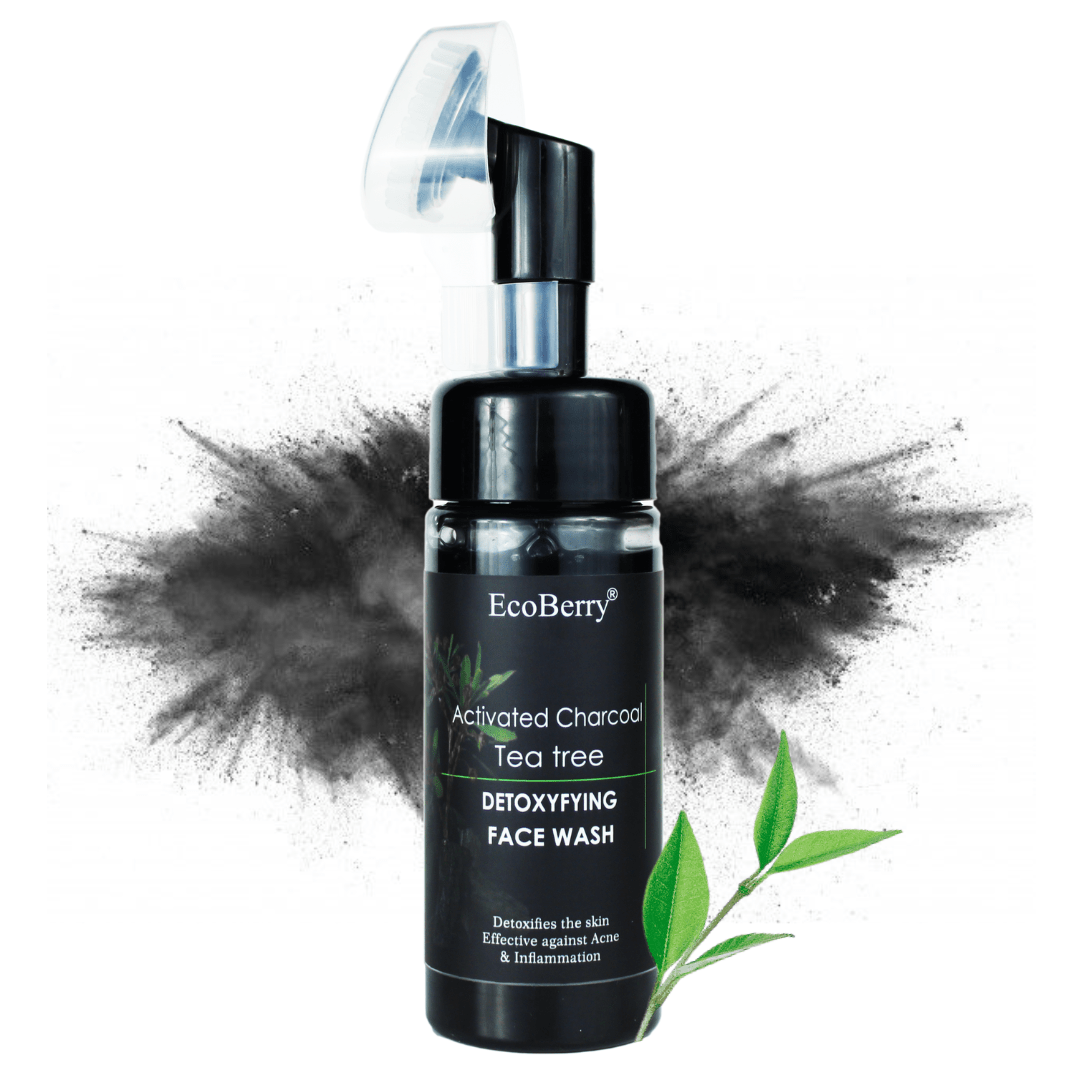 Activated Charcoal Tea tree Detoxifying Face Wash - EcoBerry