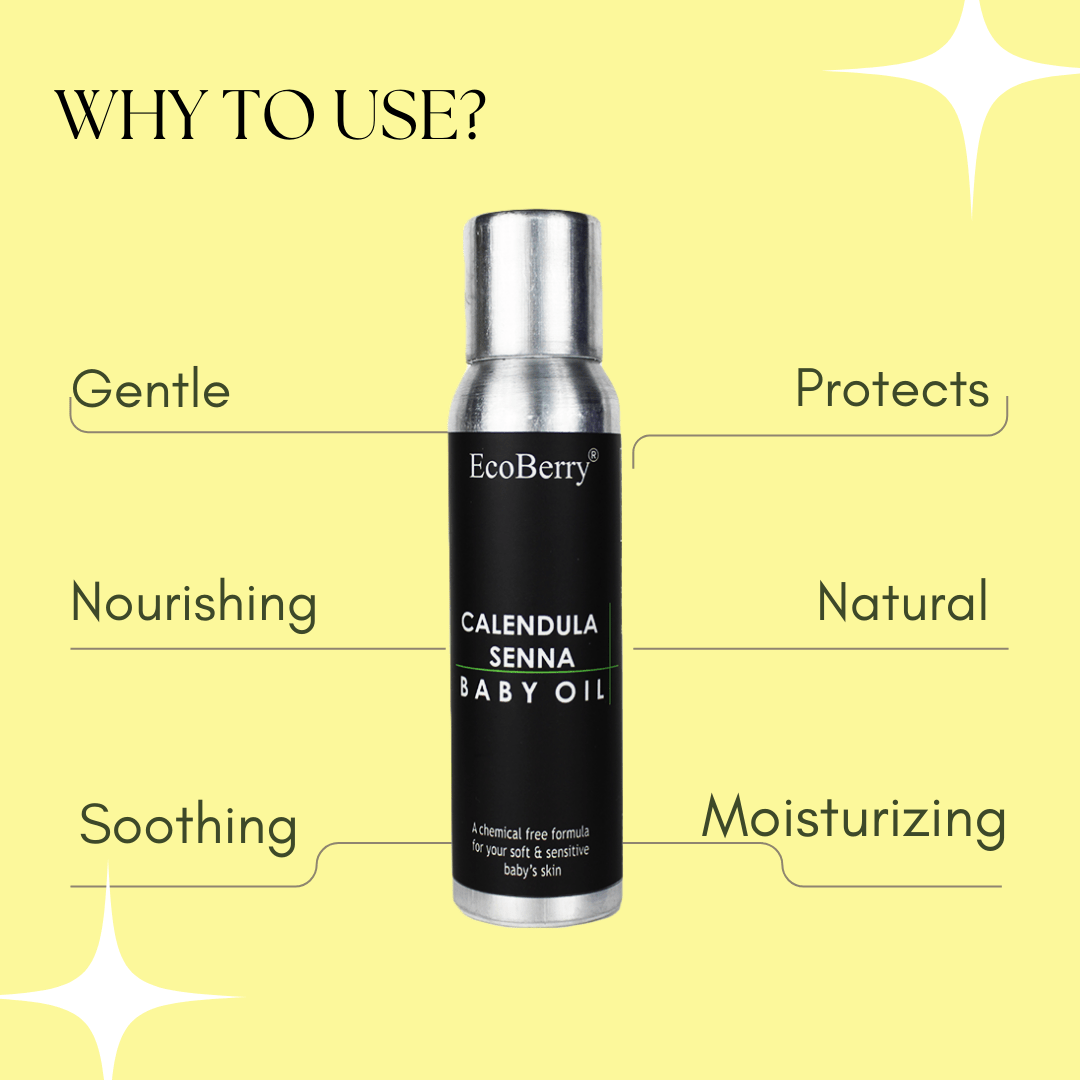 Calendula Senna Baby Oil - EcoBerry - Uses