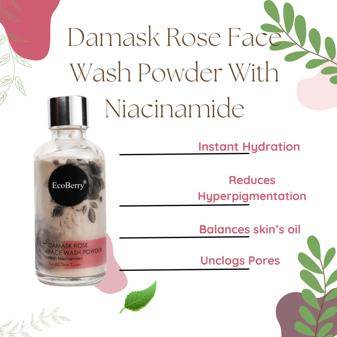 Damask Rose Face Wash Powder - EcoBerry