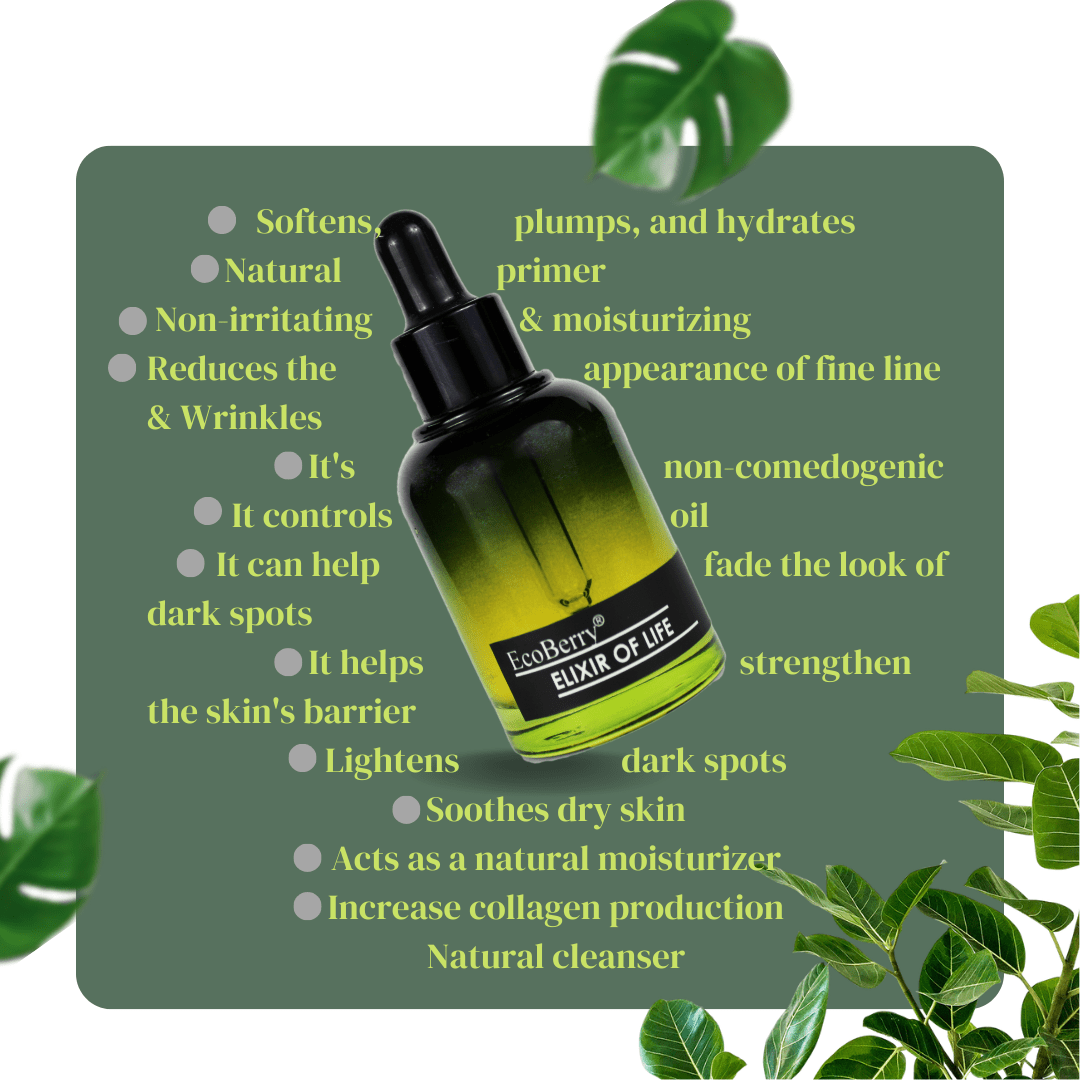 Elixir Of Life Luxury Face serum - EcoBerry - Benefits