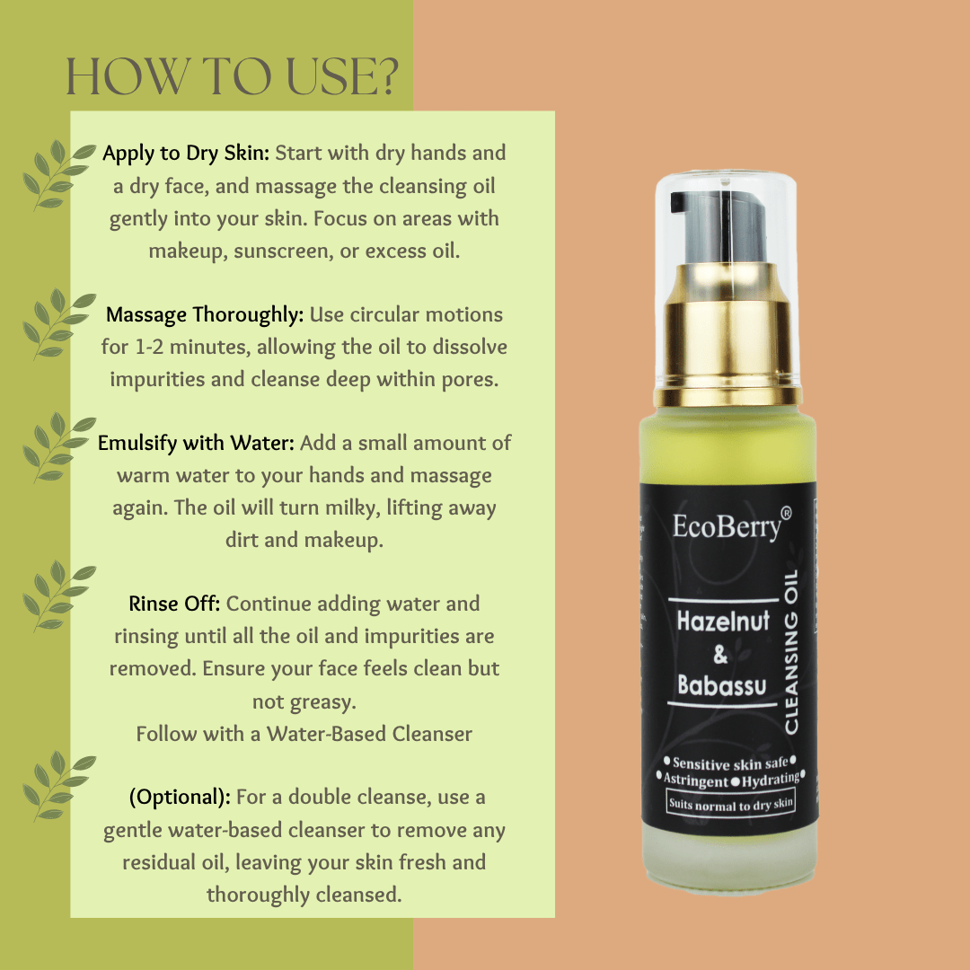 Hazelnut Babassu Cleansing Oil - EcoBerry