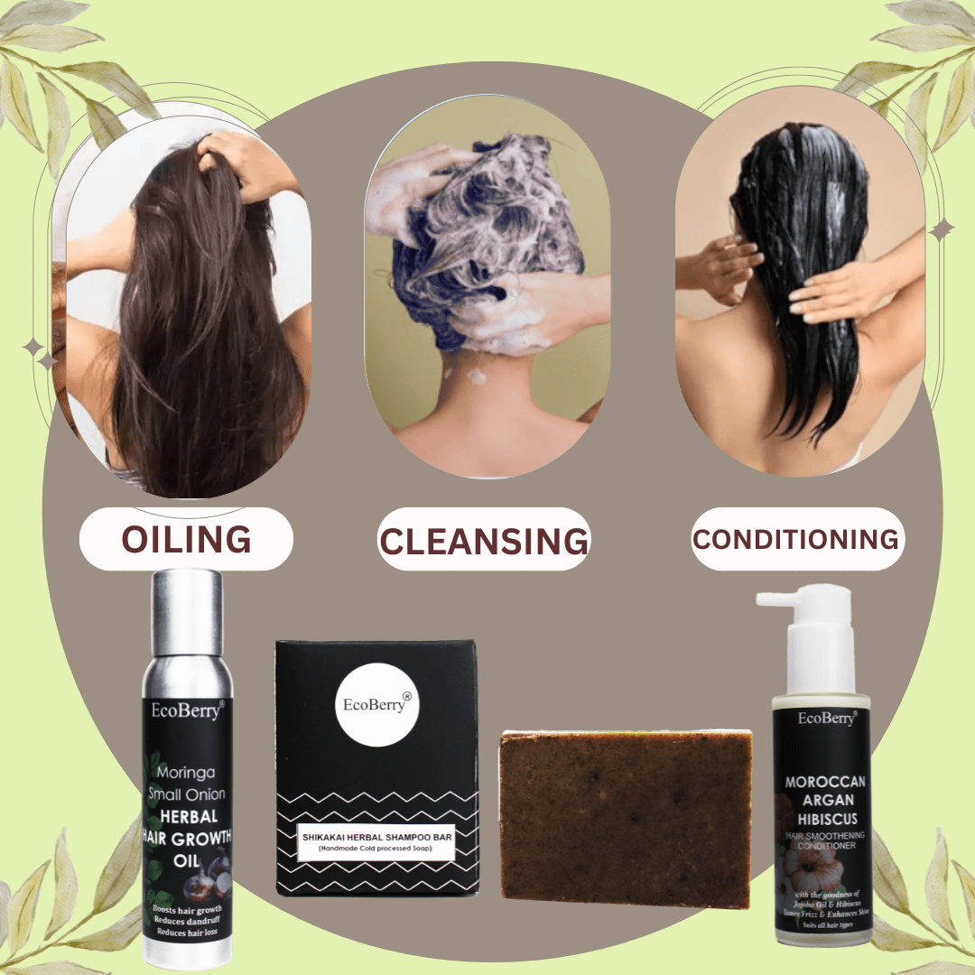 Herbal Shikakai Shampoo Bar - EcoBerry - Routine