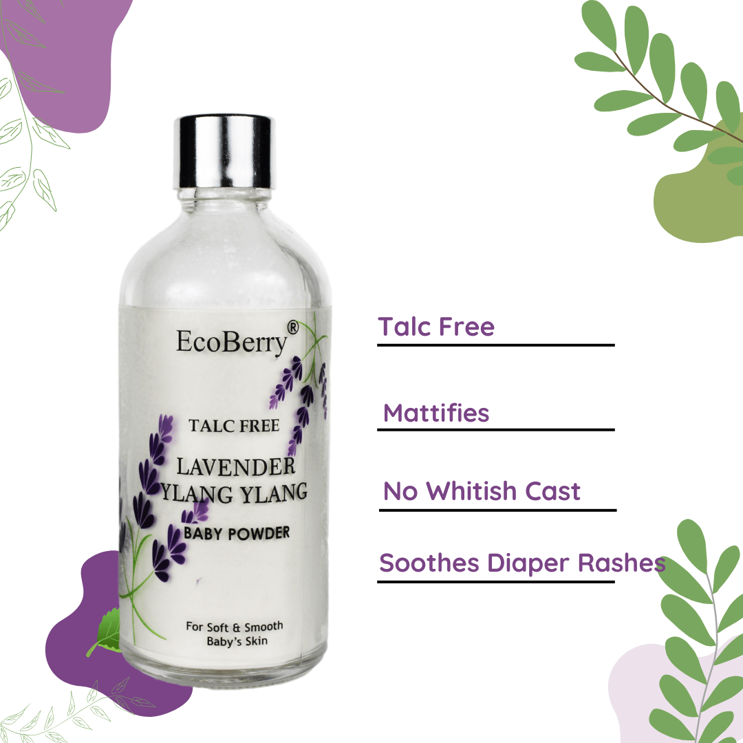 Lavender Ylang Ylang Baby Powder - EcoBerry