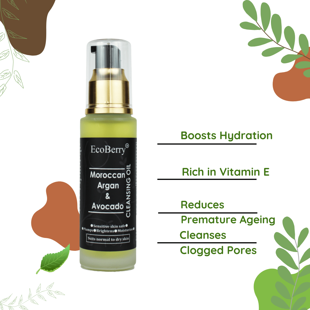 Moroccan Argan Avocado Cleansing Oil - EcoBerry