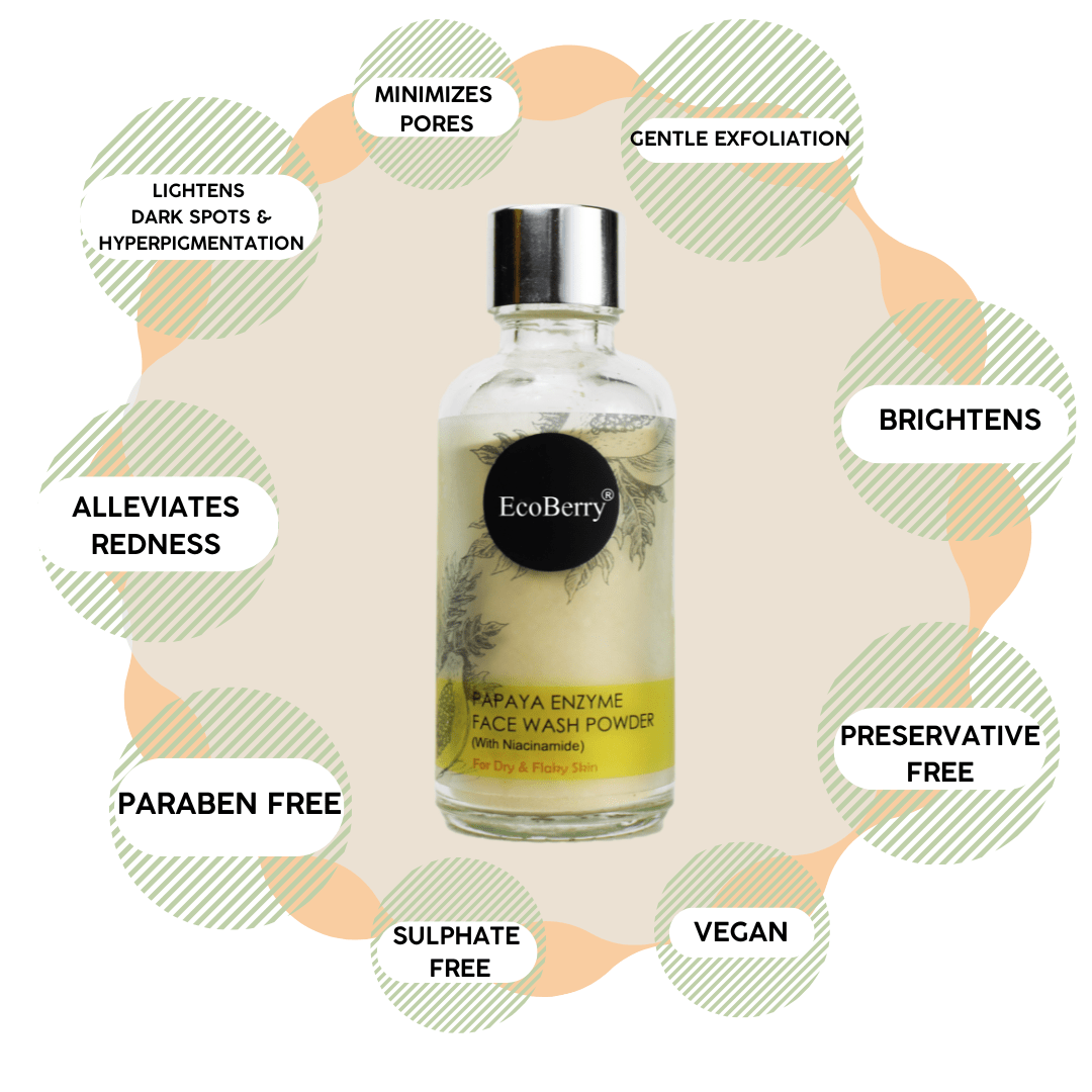 Papaya Enzyme Face Wash Powder - EcoBerry