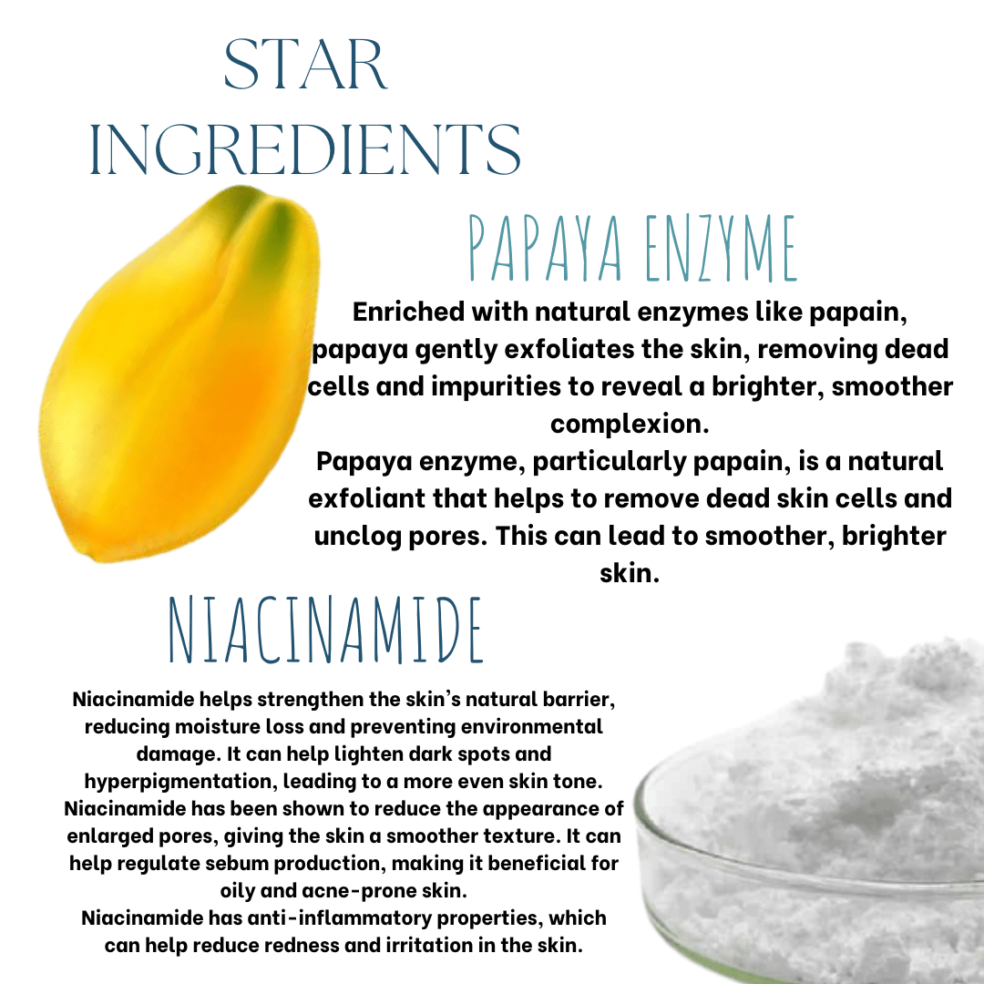 Papaya Enzyme Face Wash Powder - EcoBerry