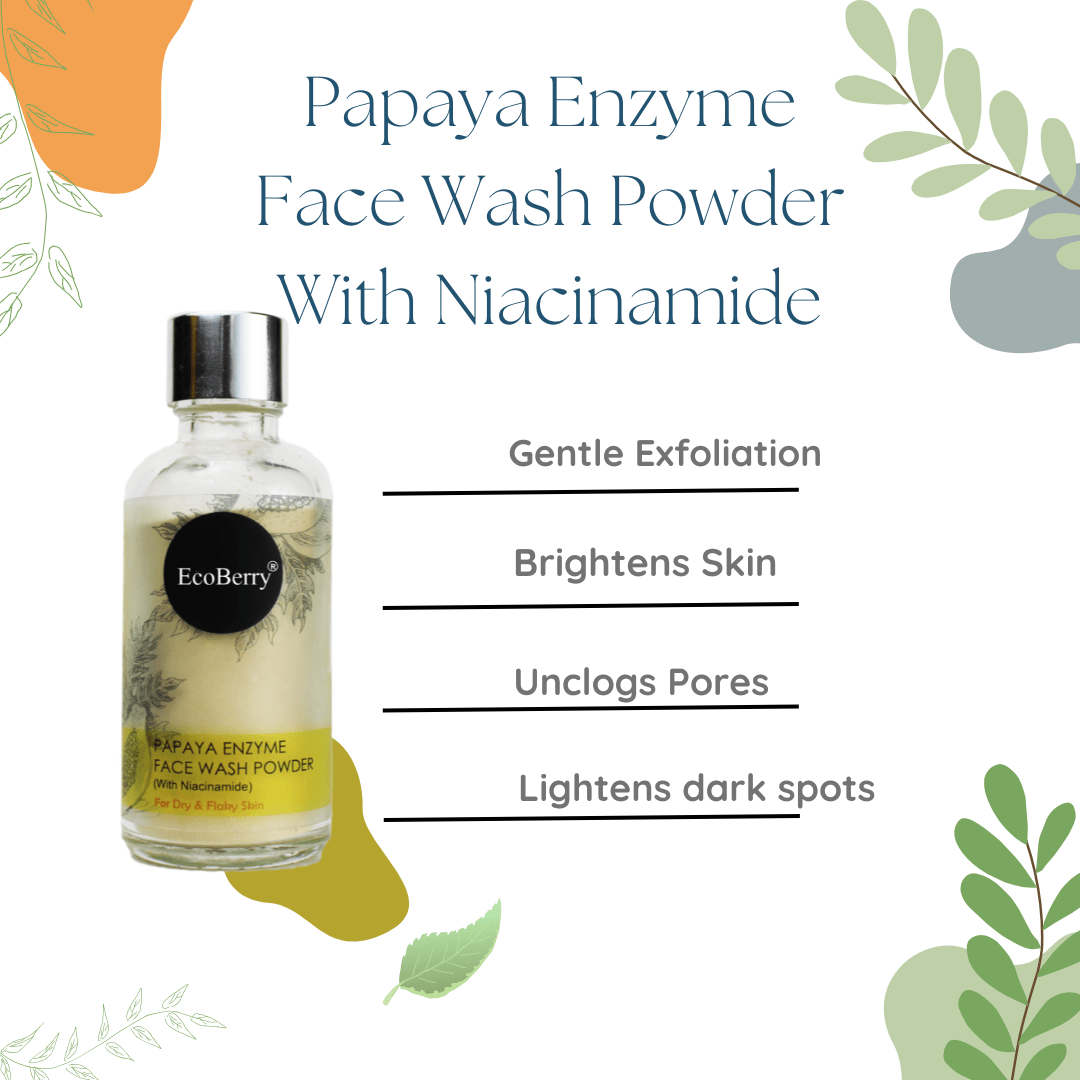 Papaya Enzyme Face Wash Powder - EcoBerry