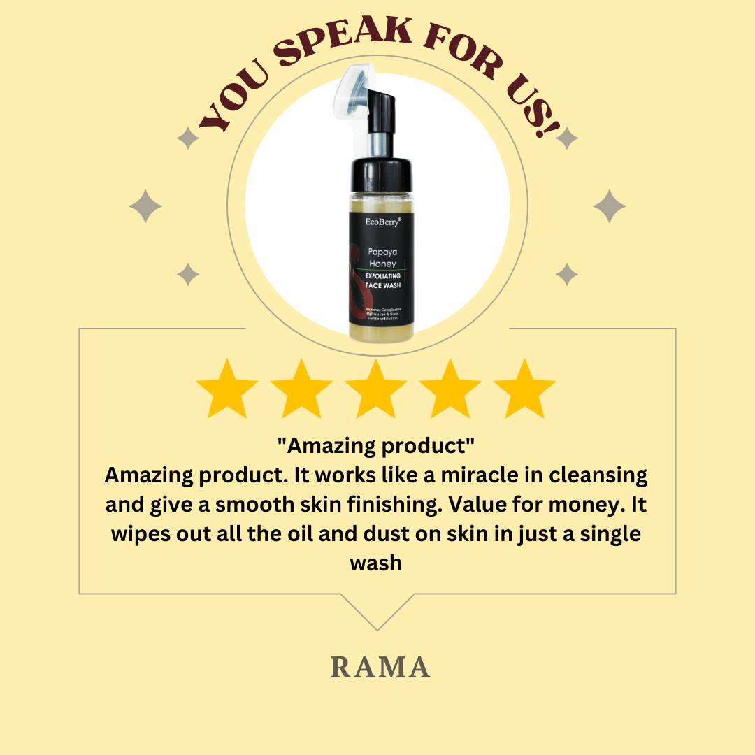 Papaya Honey Exfoliating Face Wash - EcoBerry
