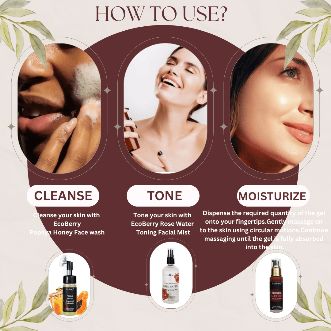 Red Wine Face Gel - EcoBerry - Routine