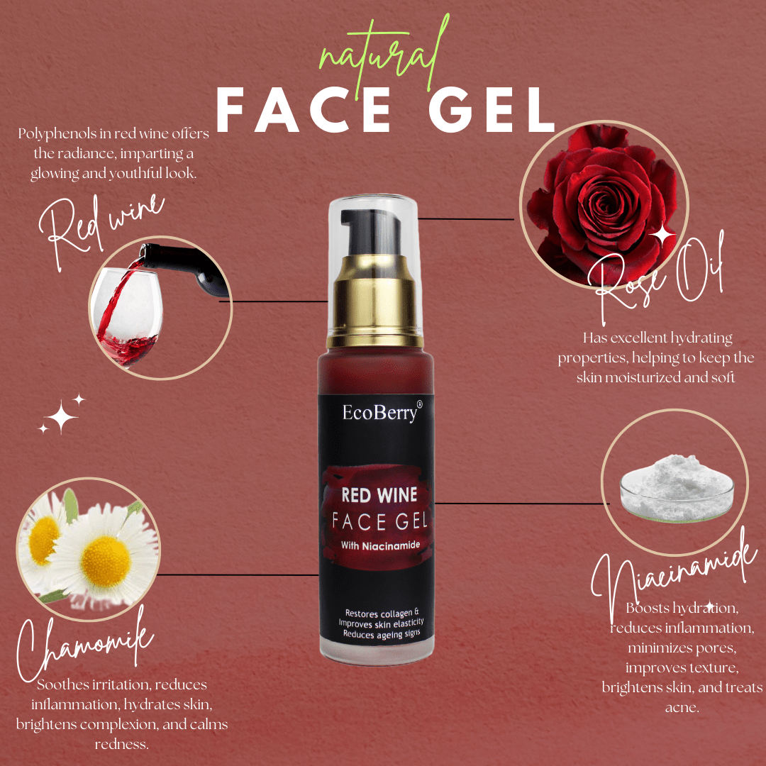 Red Wine Face Gel - EcoBerry - Ingredients