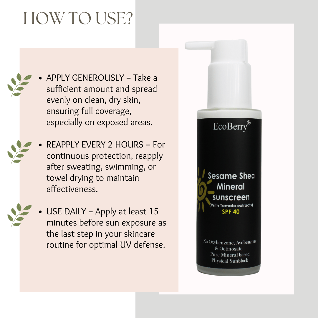 Sesame Shea Mineral Sunscreen - EcoBerry
