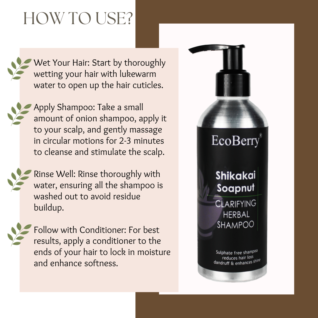 Shikakai Soapnut Herbal Shampoo - EcoBerry