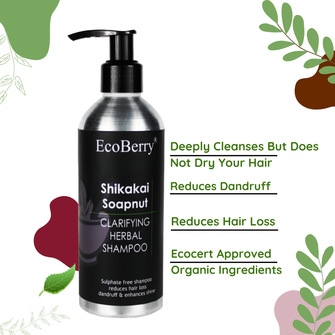 Shikakai Soapnut Herbal Shampoo - EcoBerry