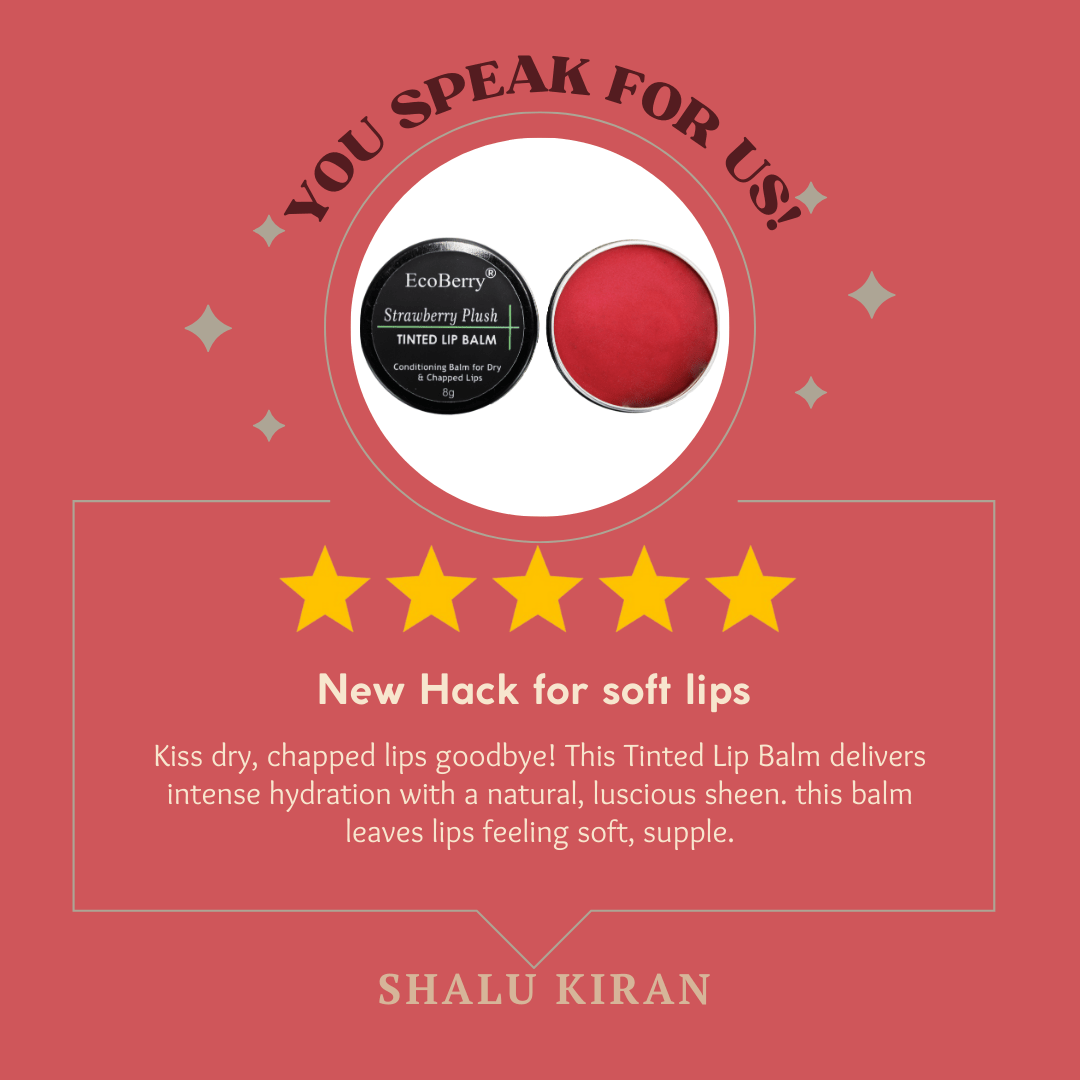 Strawberry Plush Tinted Lip Balm - EcoBerry - Review
