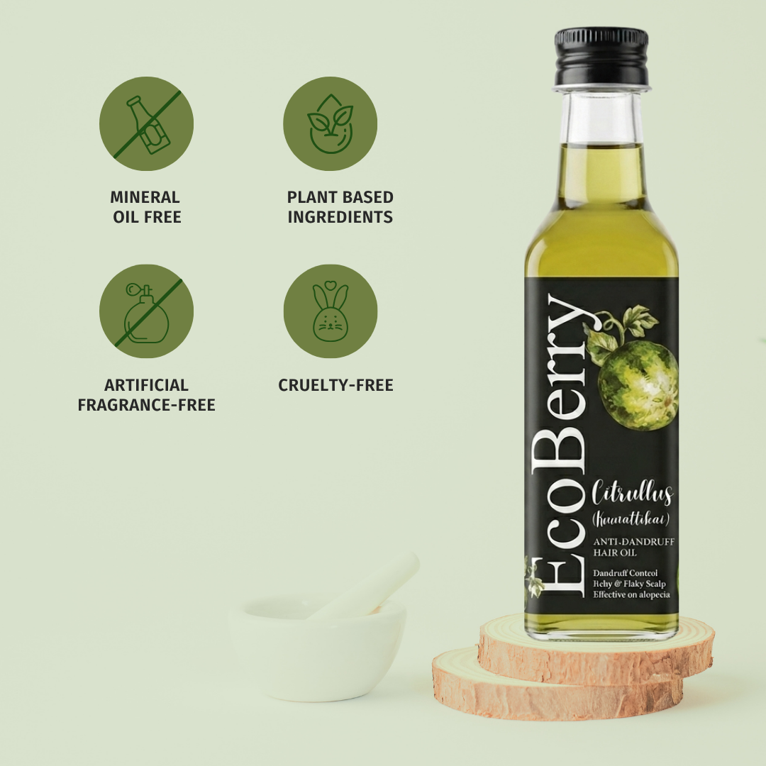 Citrullus (Kumattikai) Anti Dandruff Hair Oil