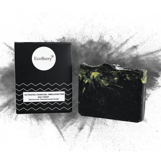 Activated Charcoal Himalayan Pink Salt Soap - EcoBerry