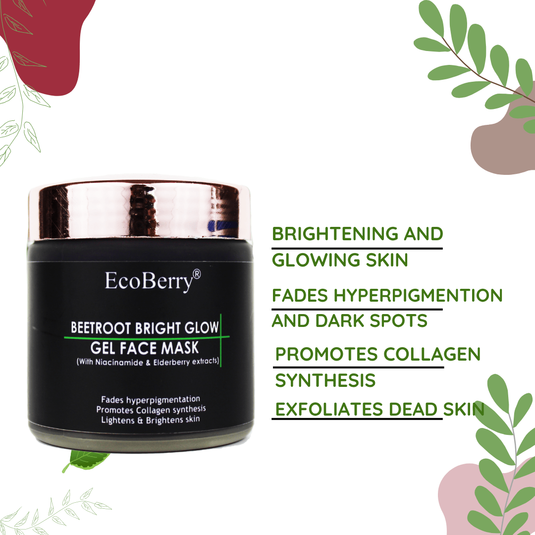 Beetroot Bright Glow Gel Face Mask - EcoBerry