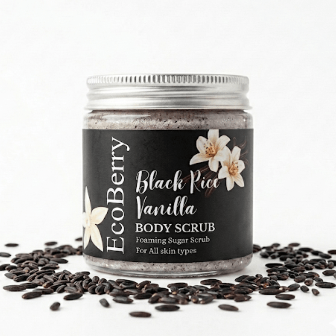 Black Rice Vanilla Body Scrub - EcoBerry