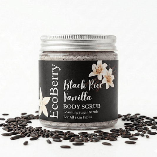 Black Rice Vanilla Body Scrub - EcoBerry