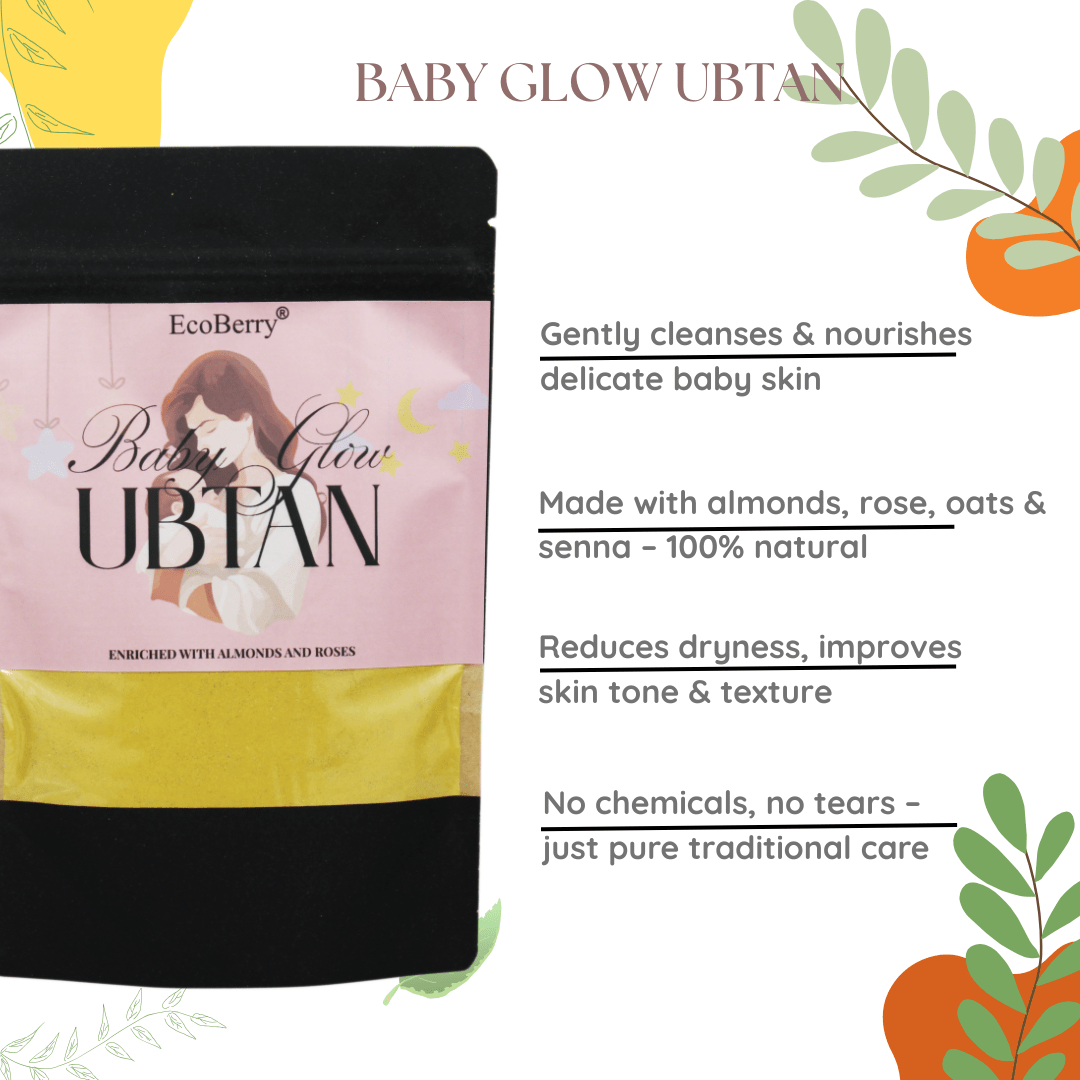 Bright Glow Baby Ubtan - EcoBerry