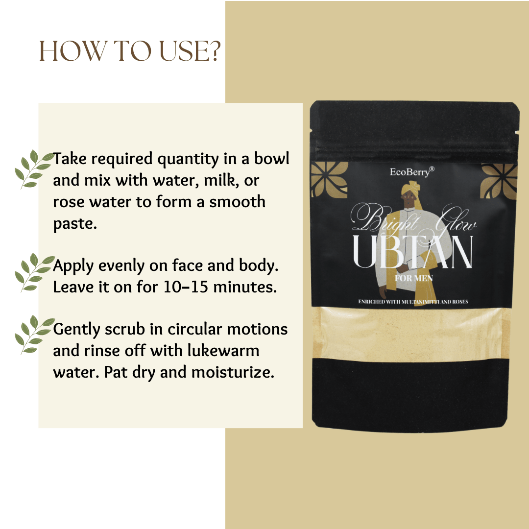 Bright Glow Ubtan For Men - EcoBerry