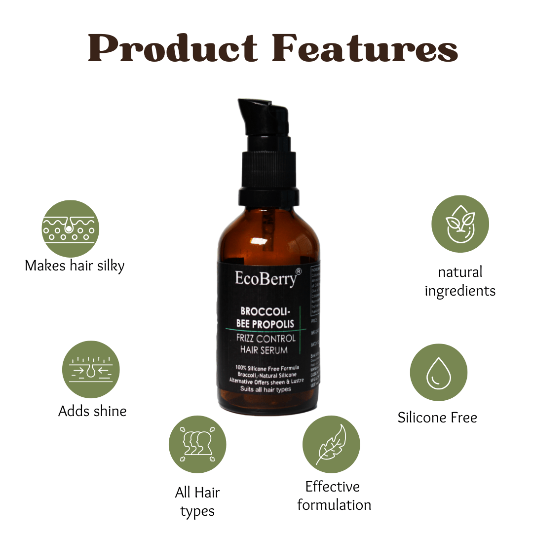 Broccoli Bee Propolis Frizz Control Hair Serum - EcoBerry
