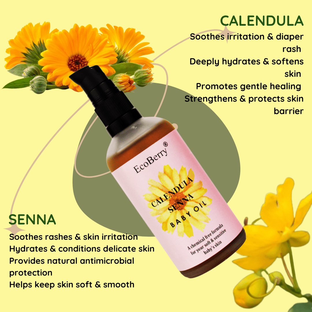 Calendula Senna Baby Oil - EcoBerry
