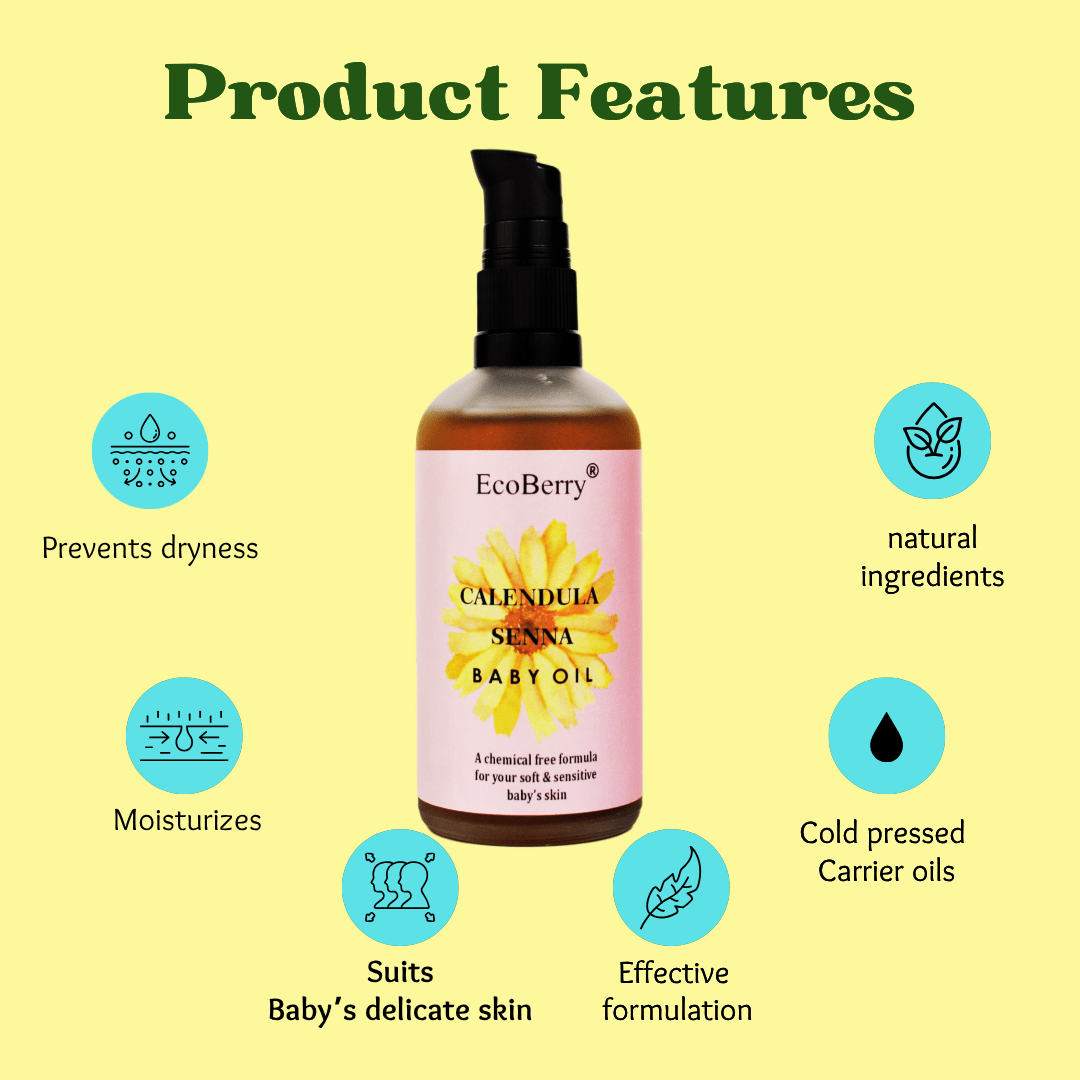 Calendula Senna Baby Oil - EcoBerry
