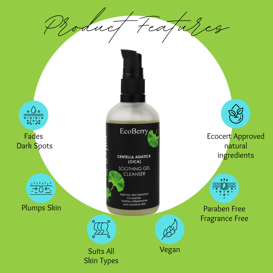 Centella Asiatica (CICA) Soothing Gel Cleanser - EcoBerry
