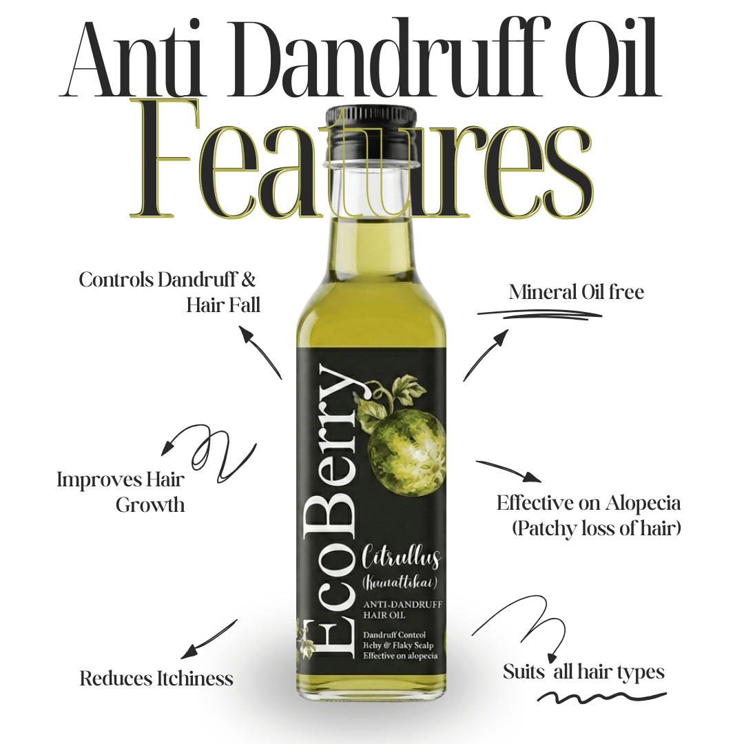 Citrullus (Kumattikai) Anti Dandruff Hair Oil - EcoBerry