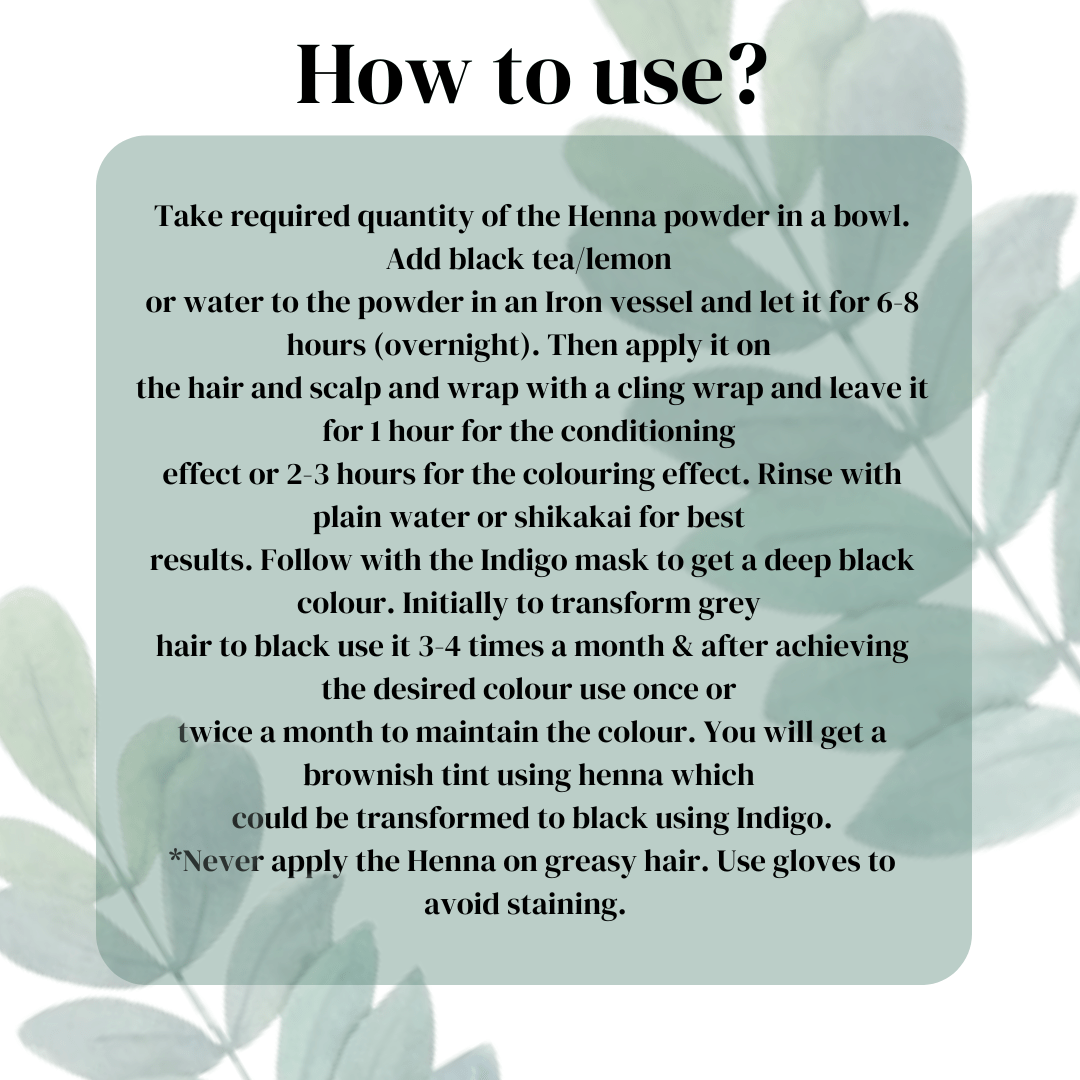 Indigo Powder - EcoBerry - Usage Instructions