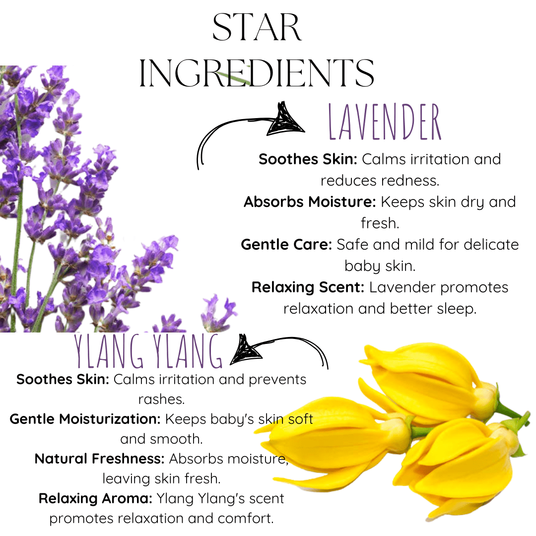 Lavender Ylang Ylang Baby Powder - EcoBerry