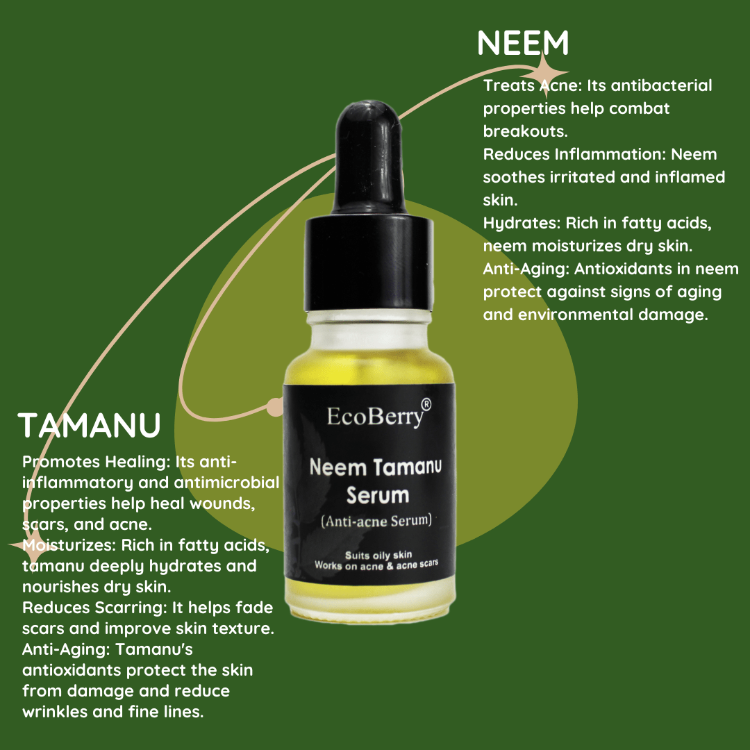 Neem Tamanu Anti - acne Serum - EcoBerry