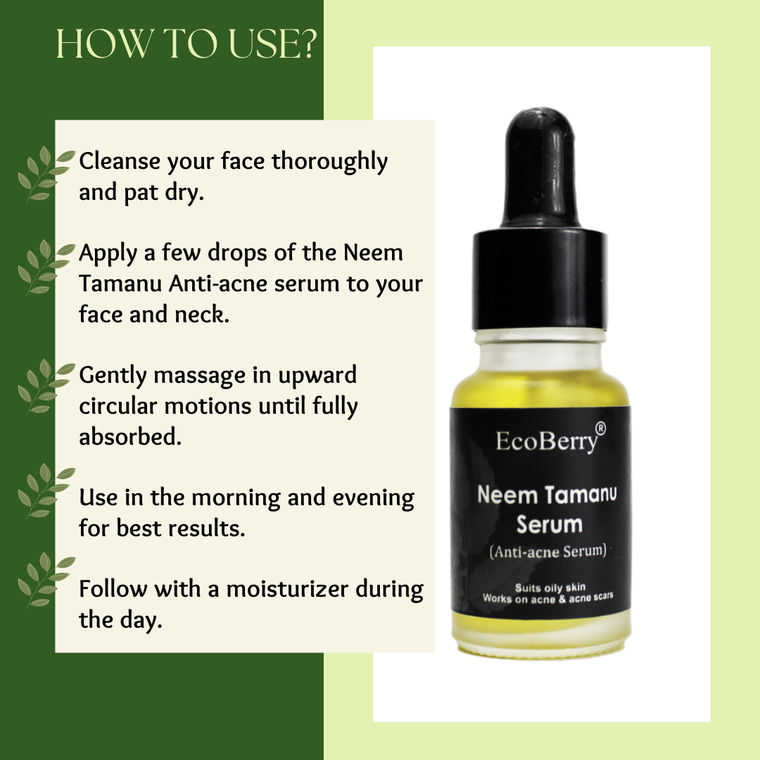 Neem Tamanu Anti - acne Serum - EcoBerry