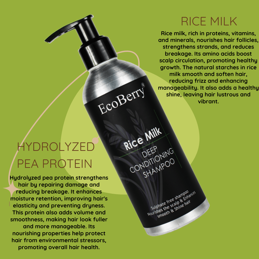 Rice Milk Deep Conditioning Shampoo - EcoBerry - Ingredients