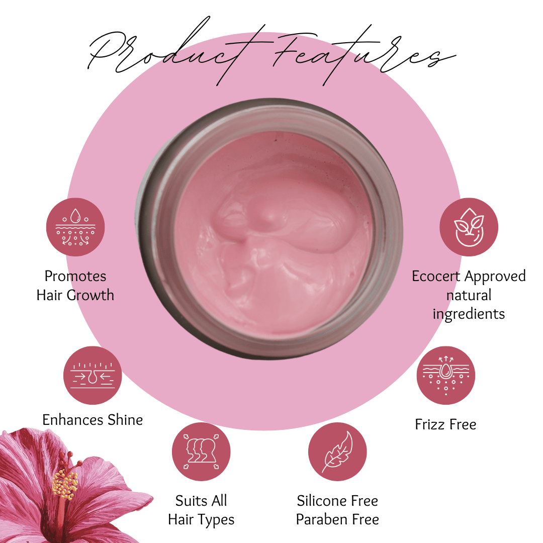 Shea Butter Hibiscus (Sheabiscus) Deep Conditioning Hair Mask - EcoBerry