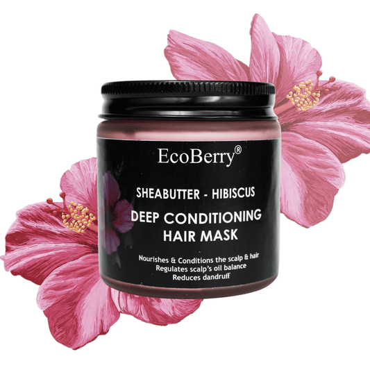 Shea Butter Hibiscus (Sheabiscus) Deep Conditioning Hair Mask - EcoBerry
