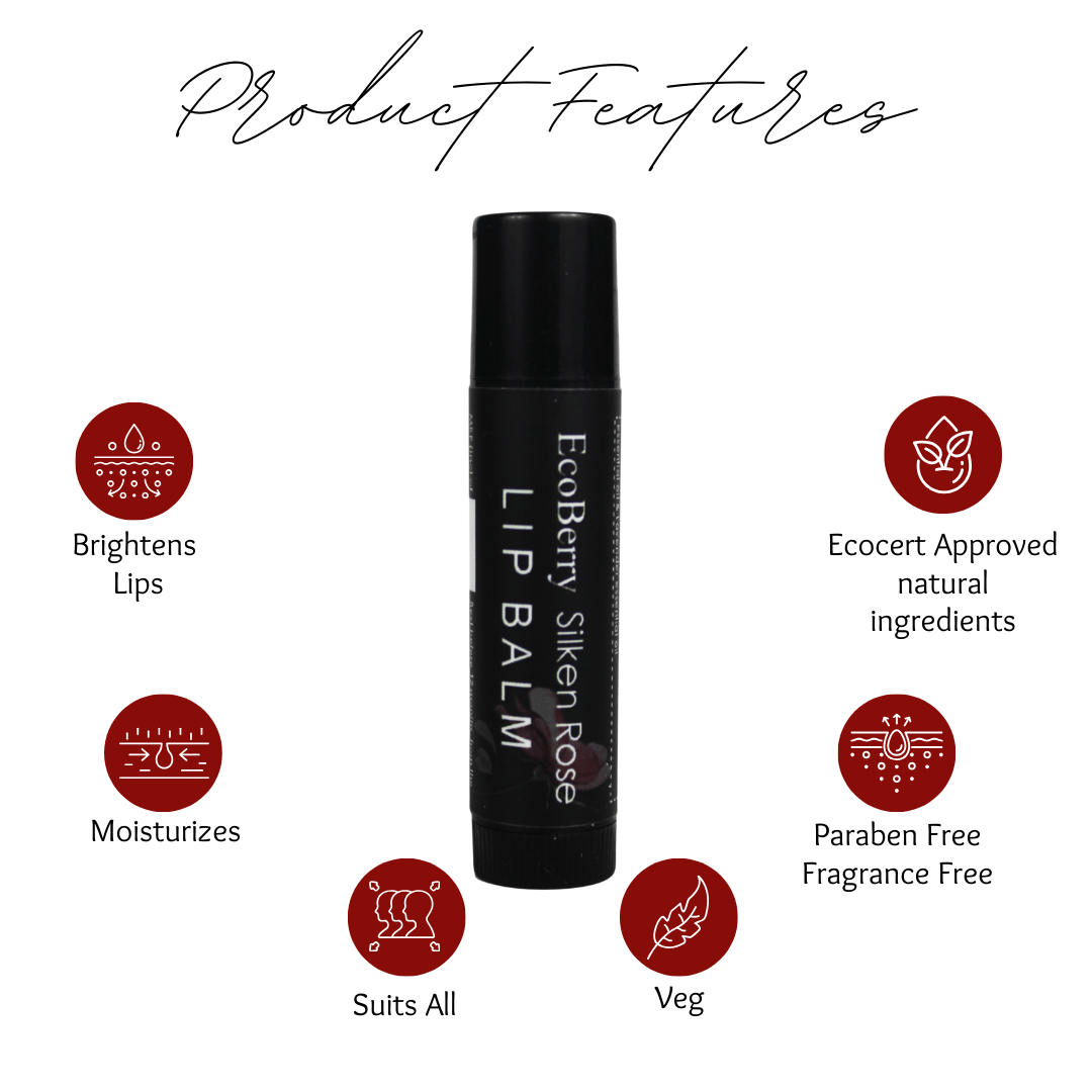 Silken Rose Lip Balm - EcoBerry