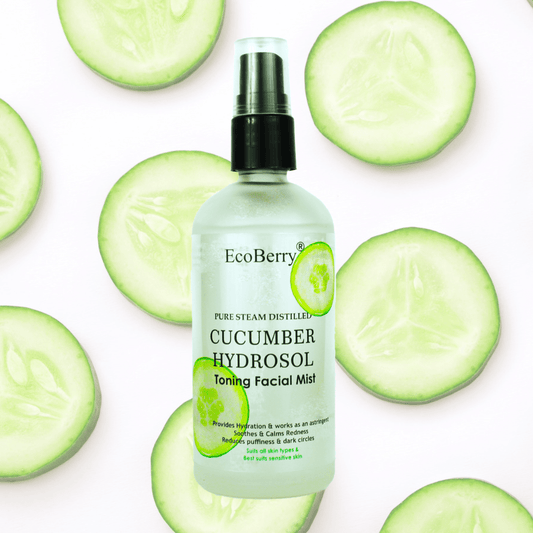 Steam Distilled Cucumber Hydrosol Toning Mist - EcoBerry